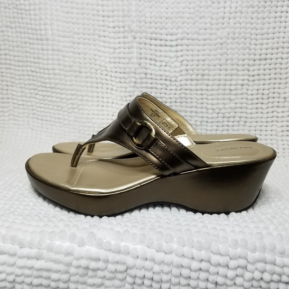 Land's End Bronze Sandals